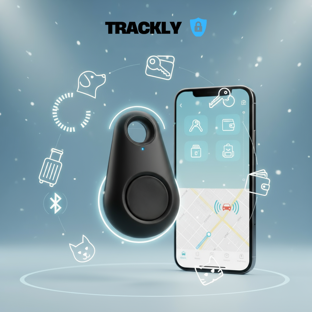 Trackly Mini™ – Animais de estimação, chaves, malas.