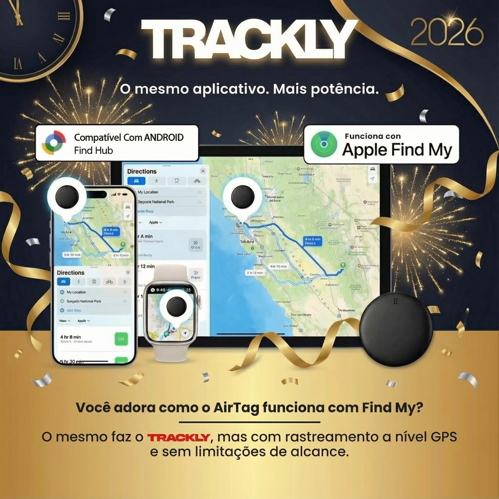 Trackly™ – Não é apenas um localizador GPS para carros. O teu encontra-tudo.
