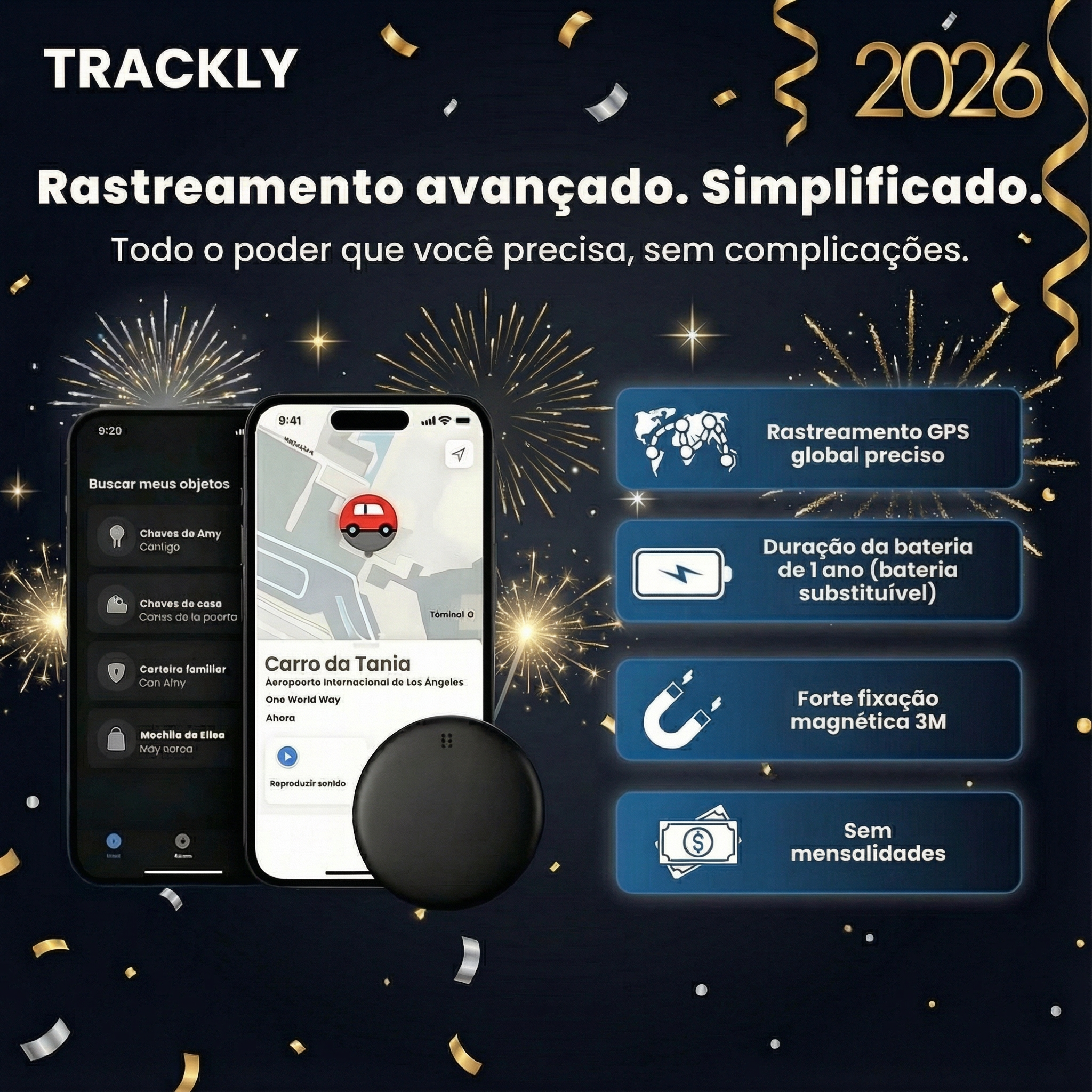 Trackly™ – Não é apenas um localizador GPS para carros. O teu encontra-tudo.