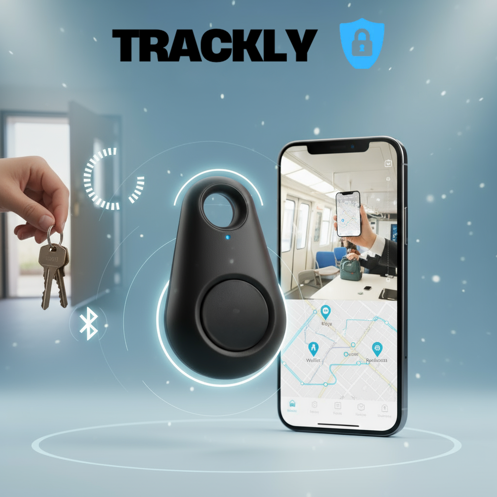 Trackly Mini™ – Animais de estimação, chaves, malas.