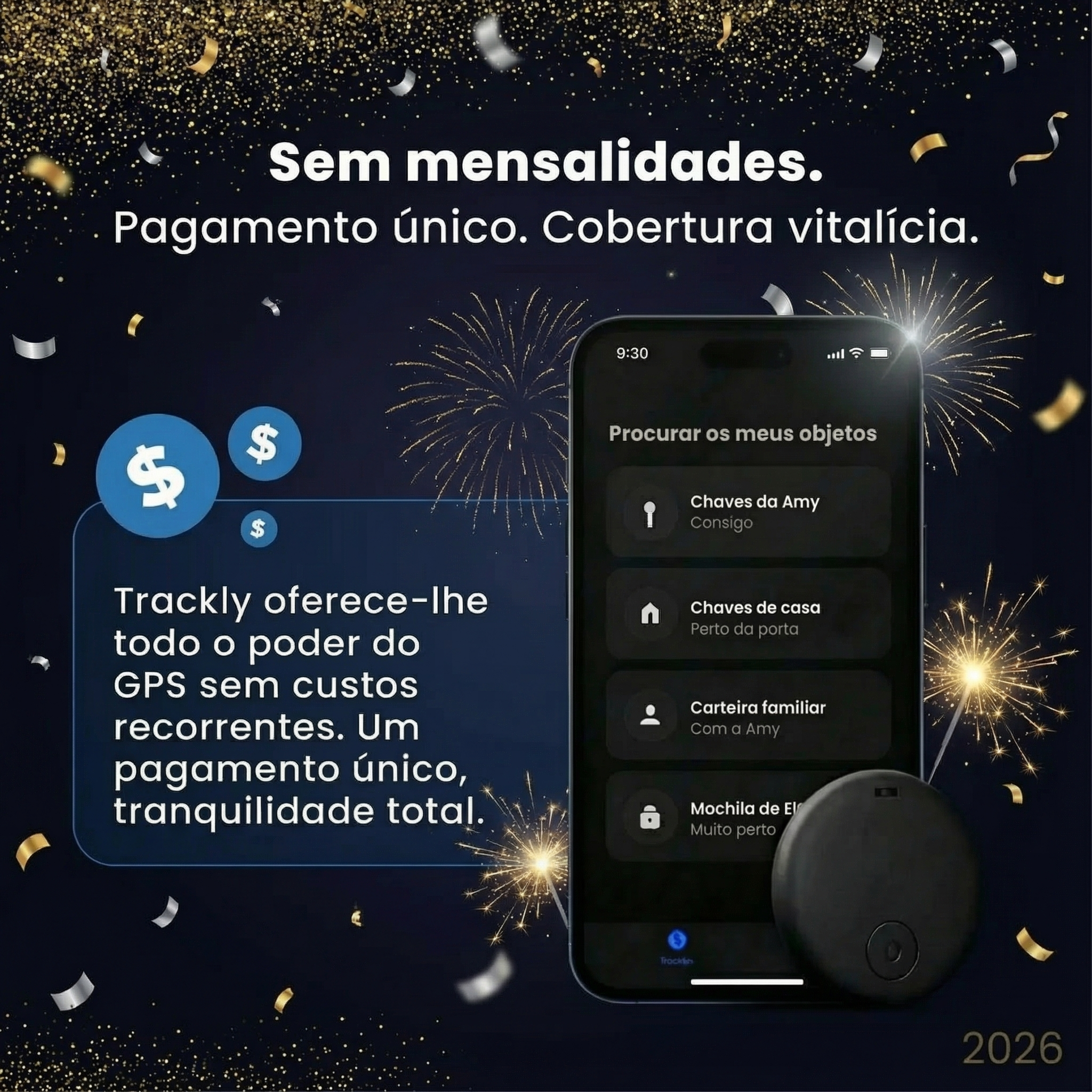Trackly™ – Não é apenas um localizador GPS para carros. O teu encontra-tudo.
